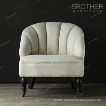 High quality Fire Certified Fabric Content white colour Birch Chair